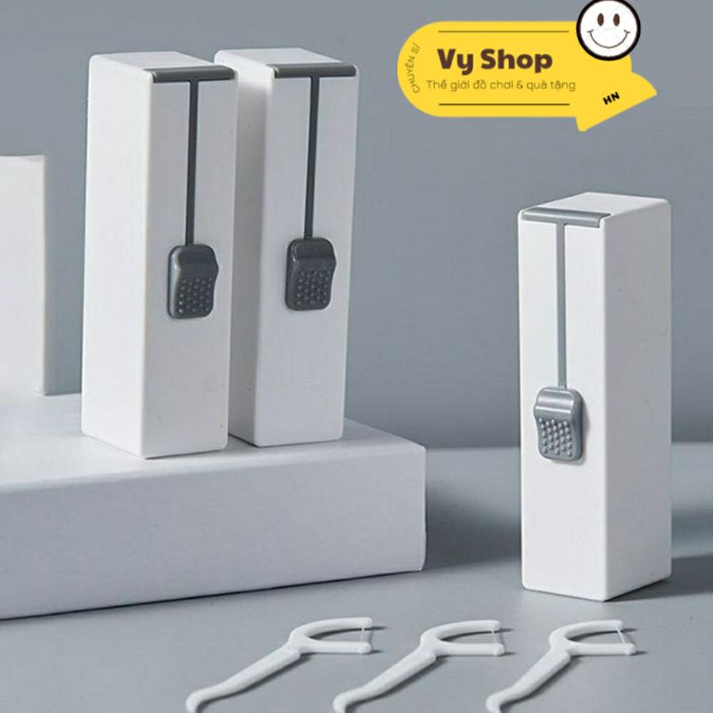 Hộp Đựng Chỉ Nha Khoa Mini Tự Động Cao Cấp,Tăm chỉ nha khoa tiệt trùng