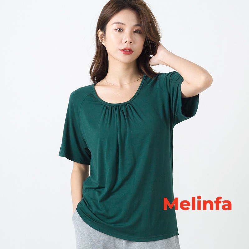Áo thun nữ ngắn tay vải Modal (gỗ Sồi) mềm mại thoáng mát tự nhiên mặc mùa hè mã A0238