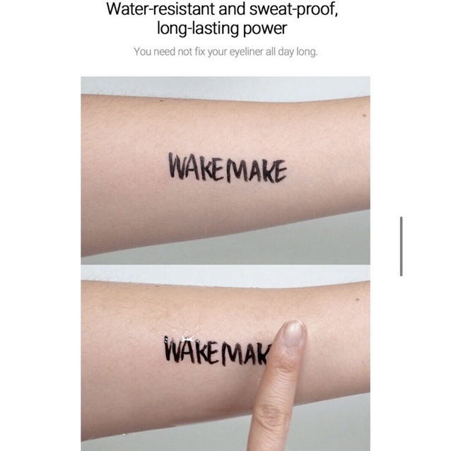 WAKEMAKE - Any Proof Pen Eyeliner “03 Dark Brown”  | bút kẻ mắt nước màu nâu đen