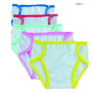 Bịch 5 tã dán vải sơ sinh hiệu kachoobaby, size 1,2,3, 100% cotton màu trắng 0- 6 tháng