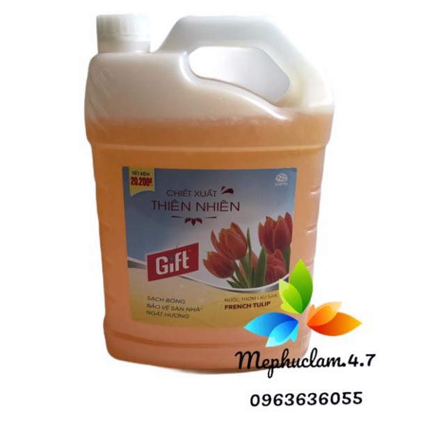 Nước thơm lau sàn Gif 3.8kg.( Mẫu mới)