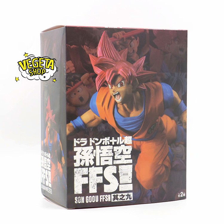 Mô hình Dragon Ball - Mô hình Songoku Son Goku Super Saiyan God - Goku tóc đỏ - Songoku FFS - Cao 17cm