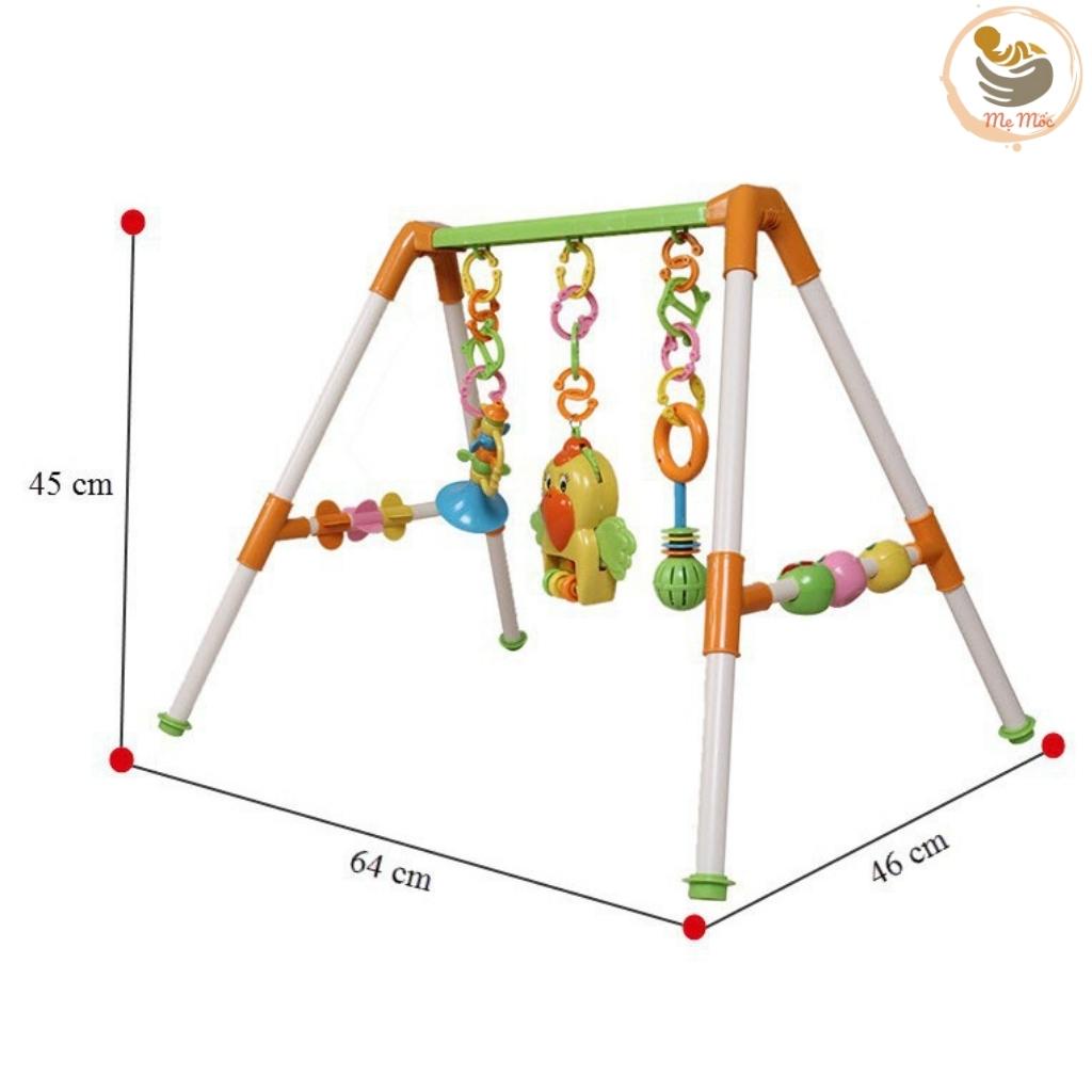 Kệ Chữ A Phát Nhạc Hình Con Vẹt Cao Cấp Cho Bé Sơ Sinh Nằm Chơi, Đồ Chơi Thông Minh Shop Mẹ Mốc
