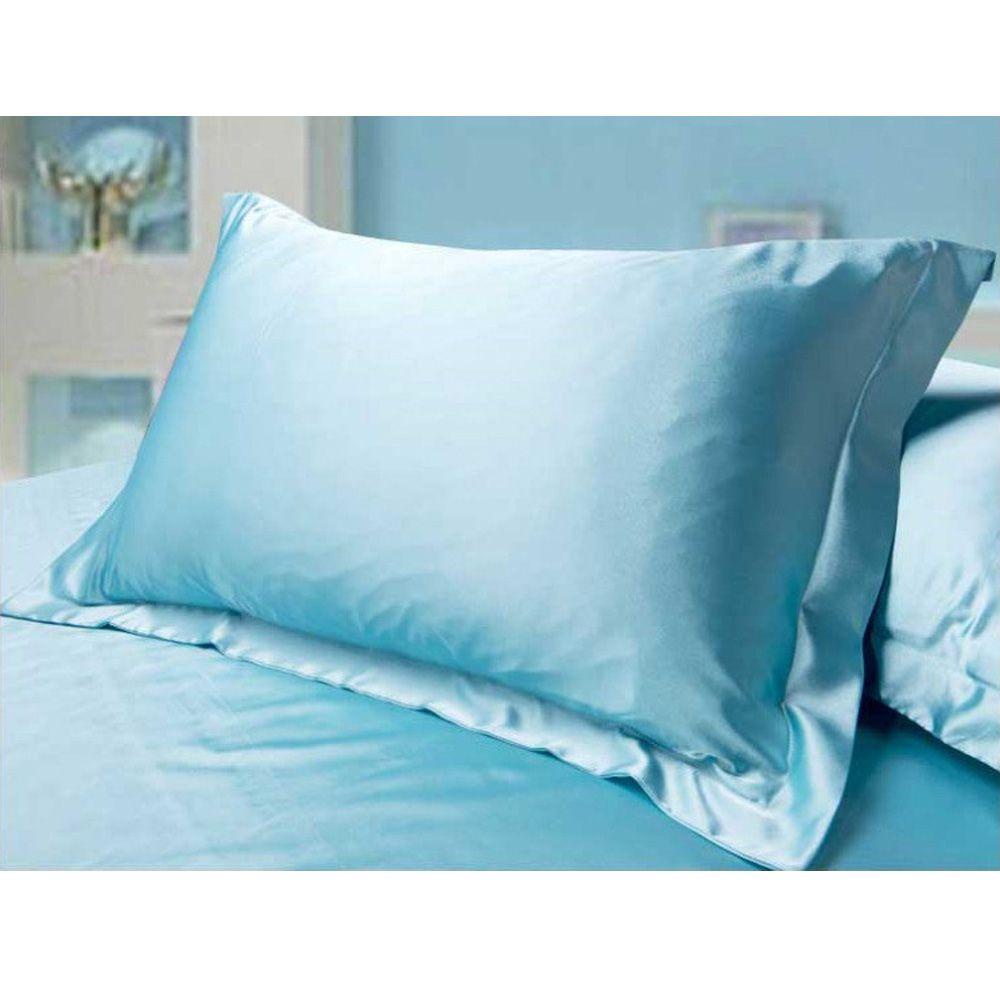 Vỏ Gối Chữ Nhật 50 * 70cm Bằng Lụa Nhiều Màu