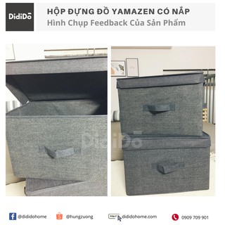 Combo 12 hộp đựng đồ có nắp 38cm