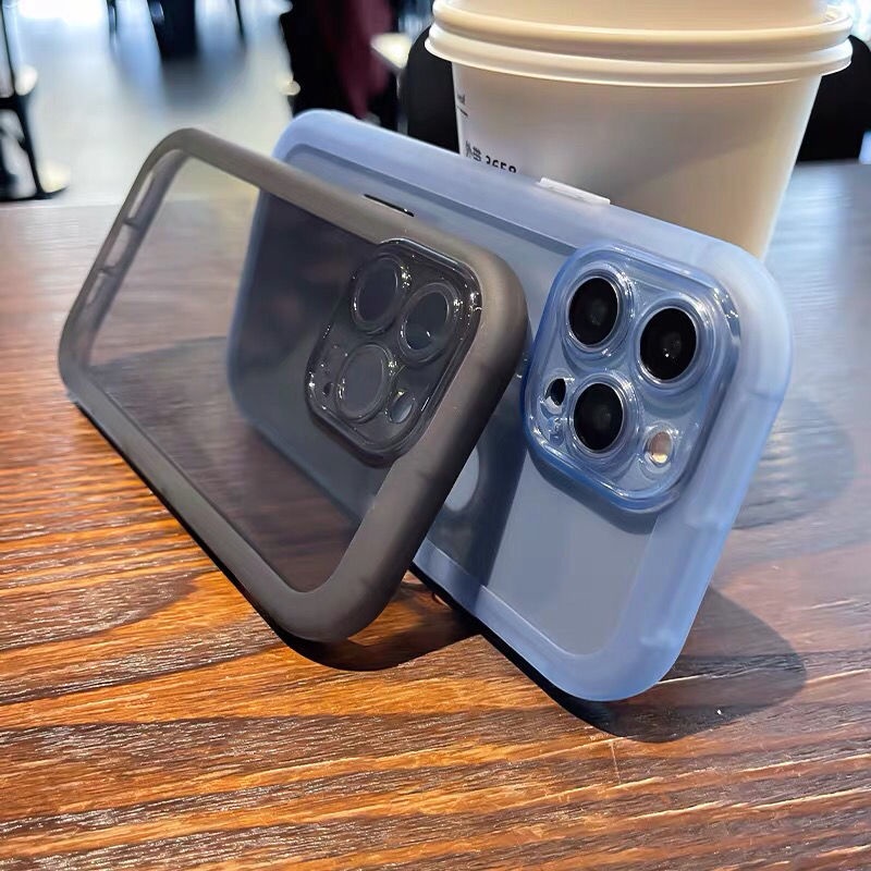 Ốp Điện Thoại TPU Silicon Mềm Trong Suốt Phối Đệm Khí Chống Sốc Dành Cho Iphone 13 12 11 Pro MAX XS MAX XR