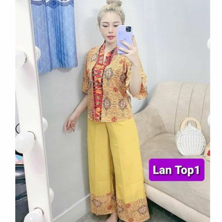 Sét Lam thổ cẩm đi chùa