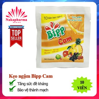 ✅ Kẹo ngậm Bipp Cam – Bổ sung vitamin C, Glucose, bảo vệ thành mạch