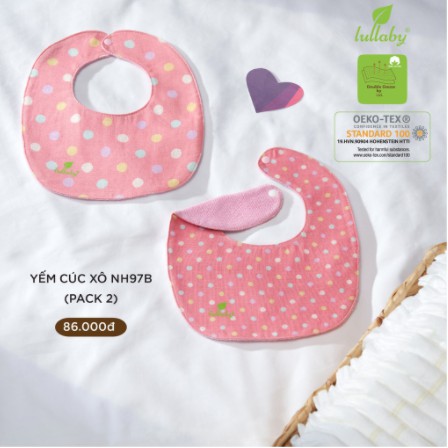 Yếm cúc xô Lullaby cho bé - 1 set 2 chiếc