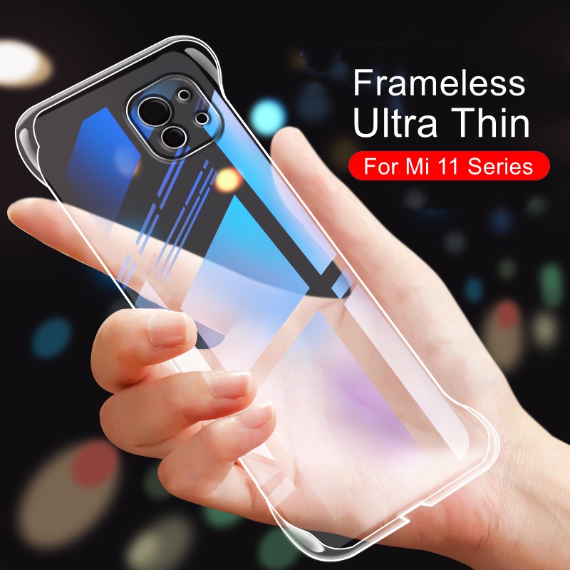 Ốp Điện Thoại Nhựa Cứng Trong Suốt Siêu Mỏng Không Viền Cho Xiaomi Mi 11 Lite 5g 11 Ultra 11 Lite 5g Ne 11 Pro