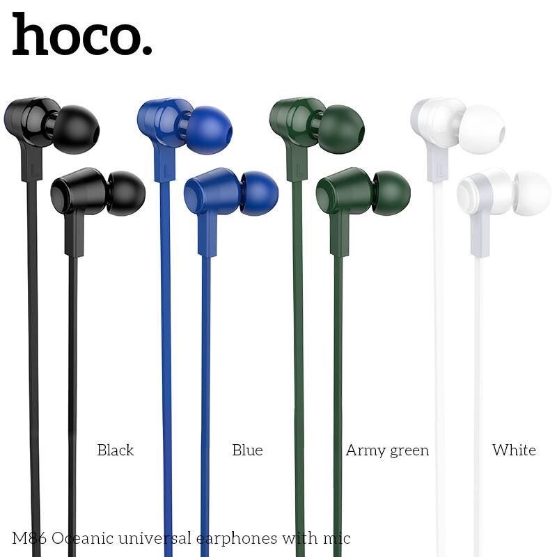 ✅Tai nghe dây nhét tai HOCO M86 Kèm mic đàm thoại Jack 3.5mm chống tiếng ồn-BH 12 Tháng