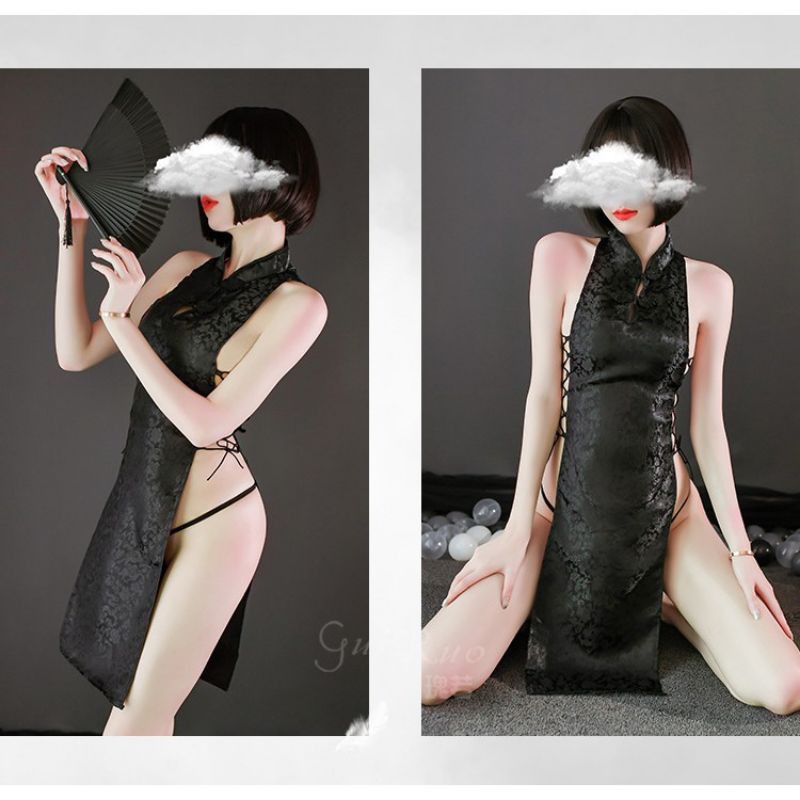 Cosplay sườn xám cổ trang sexy - váy ngủ phong cách Trung Hoa gợi cảm | BigBuy360 - bigbuy360.vn