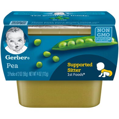 [BÉ TỪ 4 THÁNG] TRÁI CÂY RAU CỦ NGHIỀN GERBER SET 2 56GR