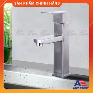Vòi LAVABO nóng lạnh rửa mặt bằng Inox SUS304 - VUÔNG VIAS VA115