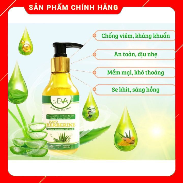 Dung Dịch Vệ Sinh Phụ Nữ DR.EVA Giảm Nấm Ngứa, An Toàn Cho Da (200ml)