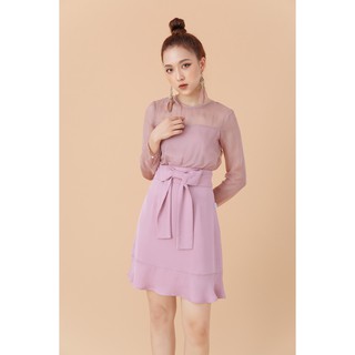 Đầm xòe dài tay phối - 20Again