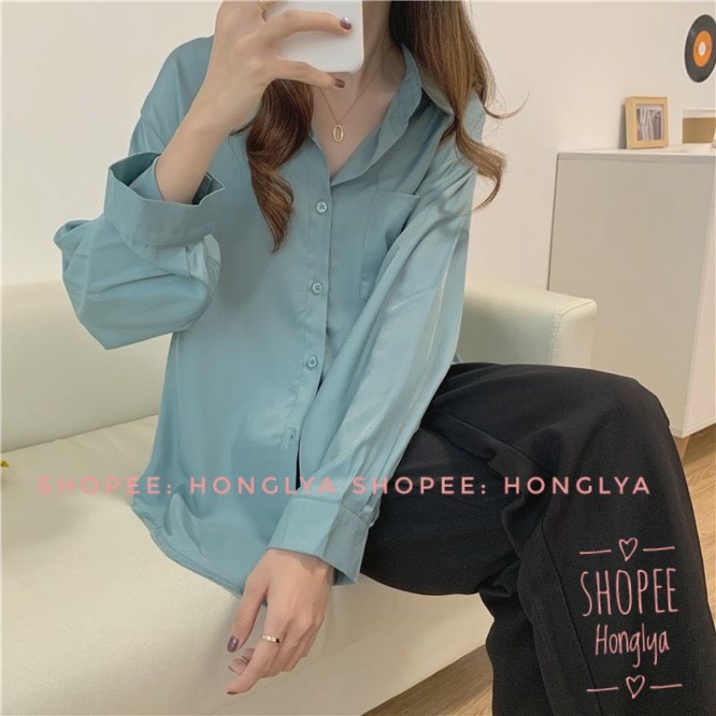 Áo sơ mi chất đũi lụa nhiều màu siêu đẹp