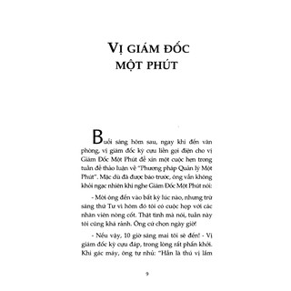 Vị Giám Đốc Một Phút - Bí Quyết Áp Dụng Để Thành Công