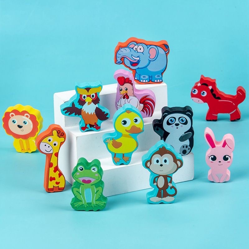 🐳🐳 Bộ Đồ Chơi Gỗ Câu Cá Và Ghép Hình 5in1🌹- Bộ Bảng Số Thông Minh Bằng Gỗ 63 Chi Tiết Cho Bé