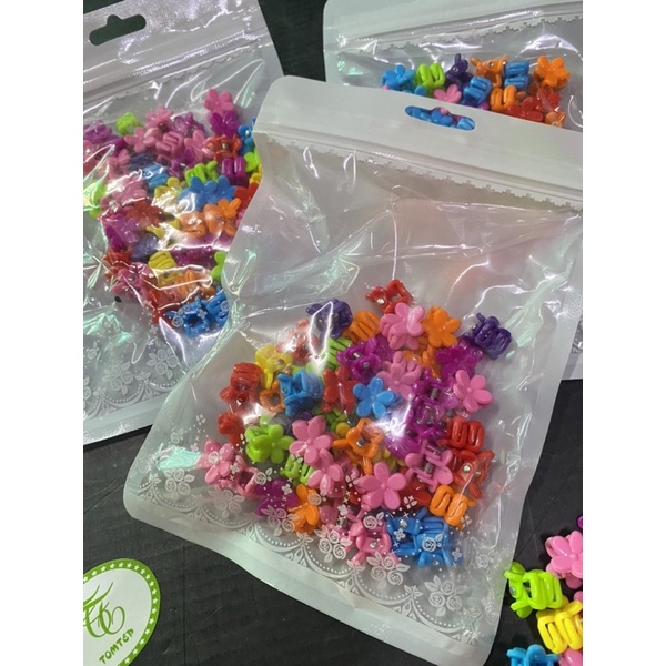 Set 50 kẹp tóc Hoa Cúc mini dễ thương xinh xắn Style Hàn Quốc( túi zip)