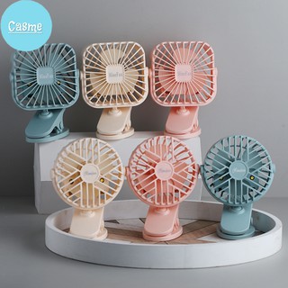 Quạt mini cầm tay, kẹp bàn, cổng sạc usb, có đèn led, hai hình vuông tròn - q004