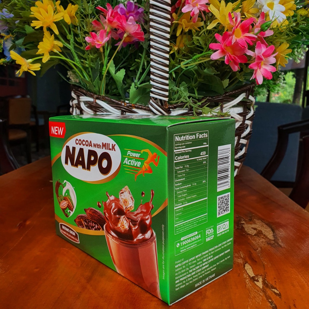 Cacao Sữa Napo - Napoli Coffee 22g/gói - Bổ sung năng lượng cho buổi sáng