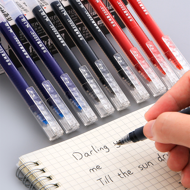 Bút Bi Mực Đen Đỏ Xanh Cỡ Lớn Ngòi 0.5mm