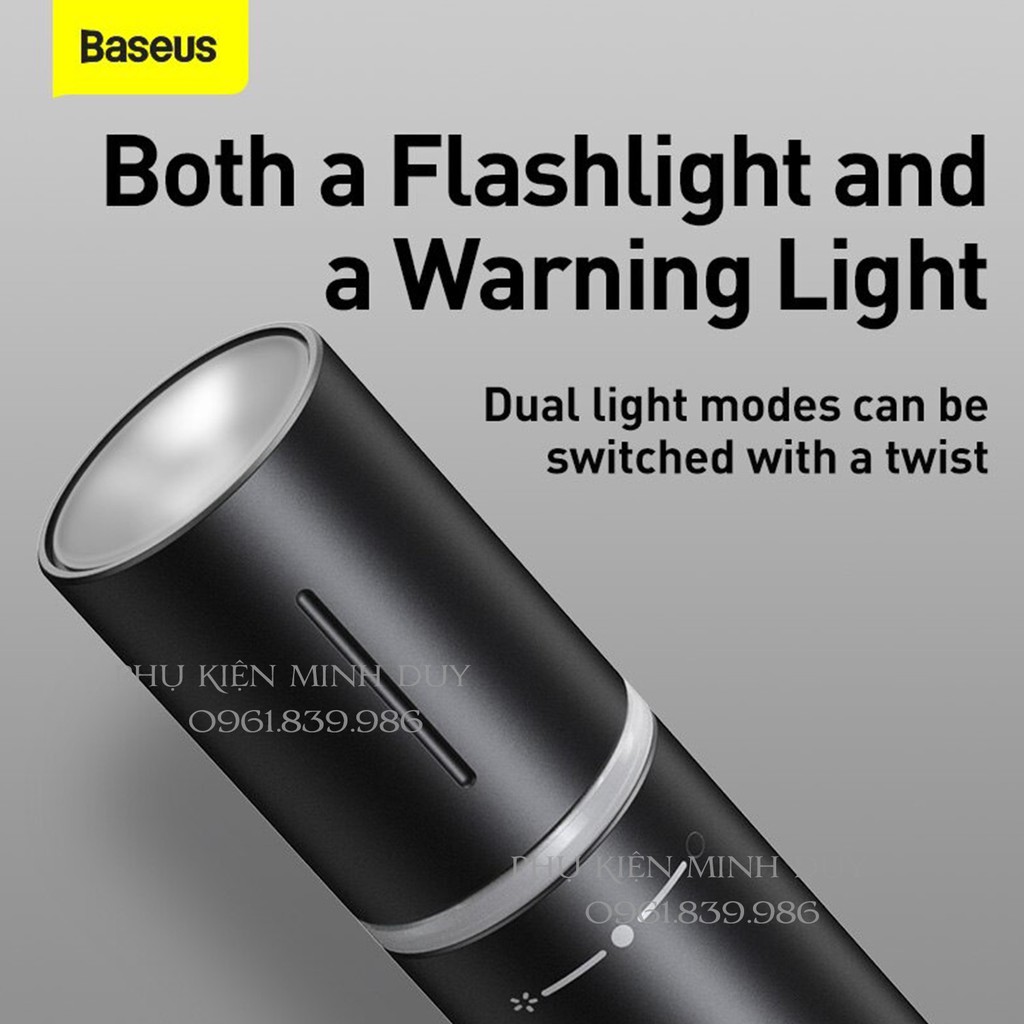 Dụng cụ sinh tồn tích hợp đèn Flash Baseus Savior Window Breaking Flashlight