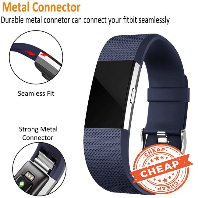 3 dây đeo silicon dành cho đồng hồ thông minh Fitbit Charge 2