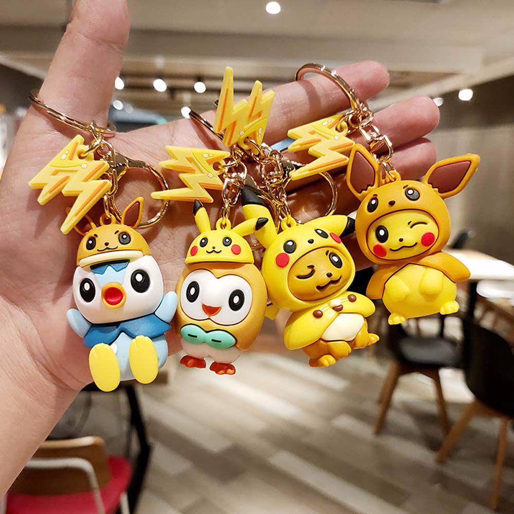 LANFY Móc Khóa Hình Chú Vịt Pokemon Dễ Thương