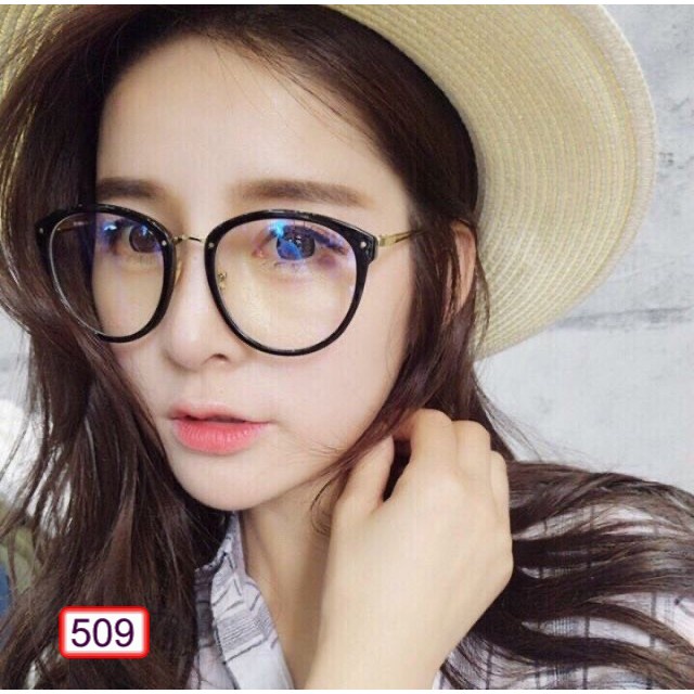 Mắt Kính Gọng Cận Kim Loại Form Tròn M509 Cao Cấp Sang Chảnh Siêu Hot - Hazo
