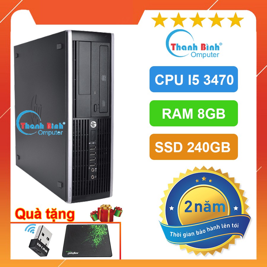 Case Văn Phòng ️🍀ThanhBinhPC️🍀 Máy Tính Dùng Cho Văn Phòng - HP PRO 6300/8300 ( I5 3470/8G/240G )  - Bảo Hành 24 Tháng.