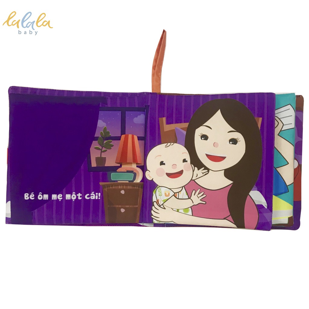 Bộ 2 sách vải Lalala Baby Giáo dục cảm xúc, Bé cảm thấy thế nào và Cái ôm diệu kỳ phát triển toàn diện