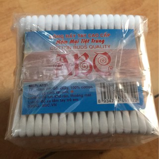 Lốc 6 bịch tăm bông ABC ngoáy tai
