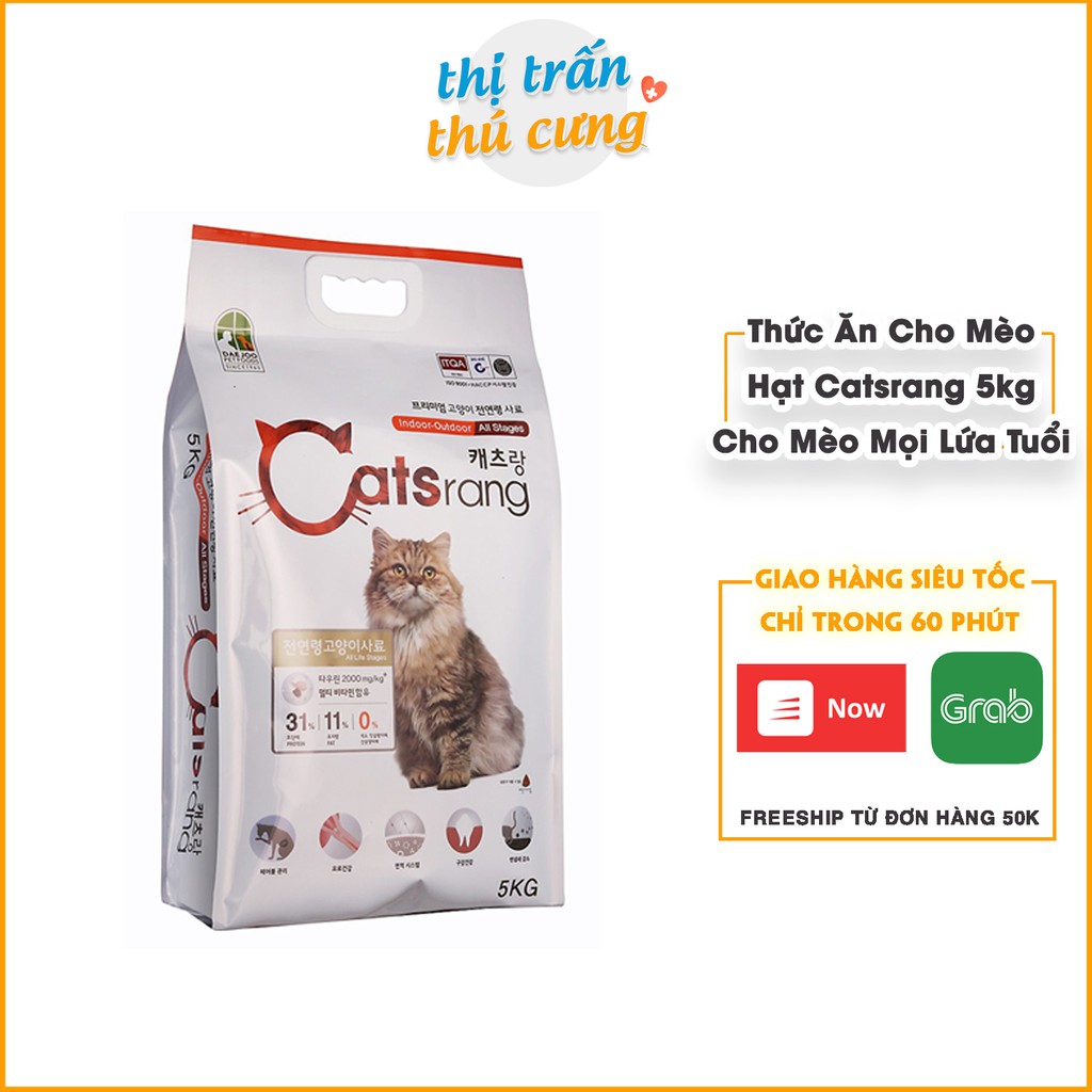 Thức ăn hạt cho mèo CATSRANG Hàn Quốc 5kg - GIÁ SIÊU ƯU ĐÃI