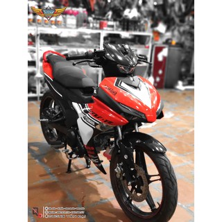 Tem trùm exciter 155 trắng đỏ