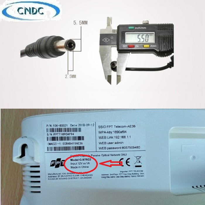 Cáp chuyển đổi điện áp 5V sang 9v-1A; 12V-1A loại tốt (dùng cho modem Wifi 1A trở xuống - Cúp điện vẫn có Wifi)