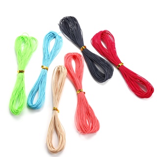 Sợi dây sáp cotton dùng làm chuỗi hạt trang sức DIY 10m/lốc 38 màu