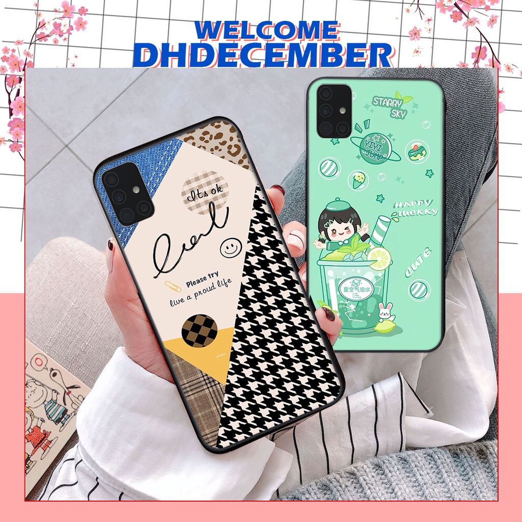 Ốp lưng Samsung  A51 / A71 in hình nice ,good luck happy ốp xinh viền dẻo đẹp chất