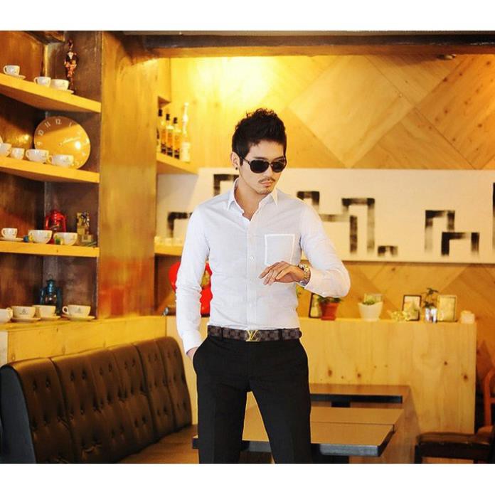 Dây thắt lưng dành cho nam màu trắng L01V