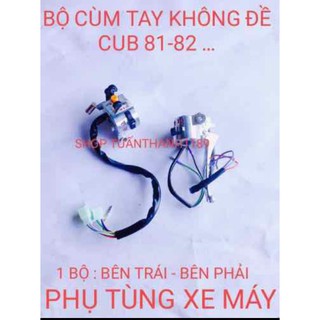 Cùm tay xe cub 81_82 không đề 1bộ 2tay