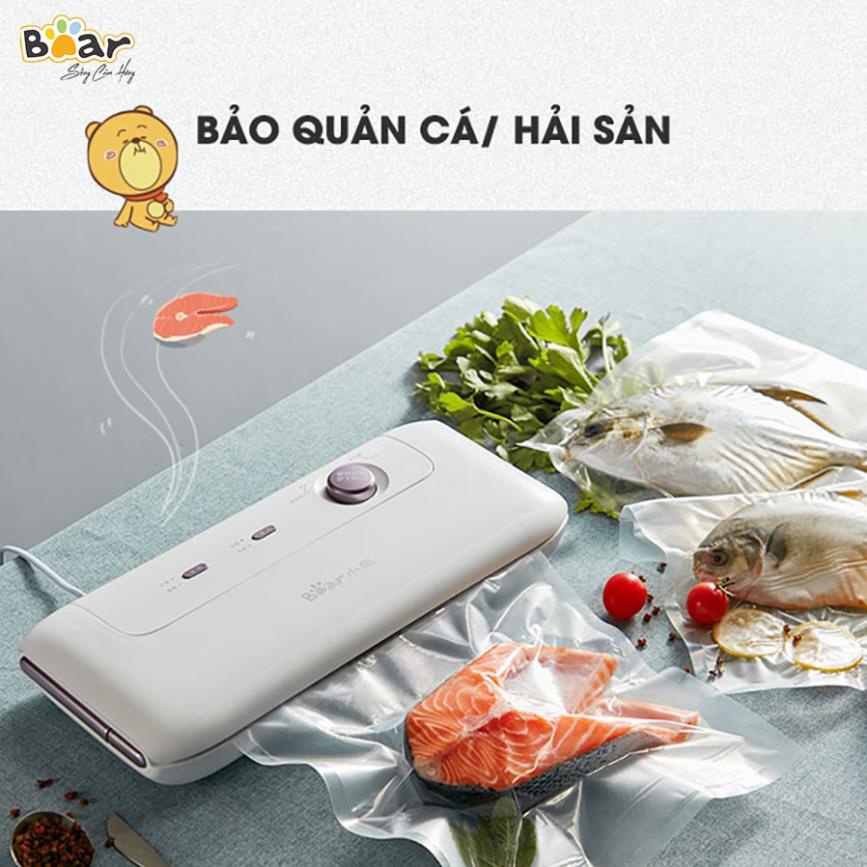 Máy hút chân không mini thực phẩm hàn miệng túi Bear FKJ-A01F1 (FKJ-B01B1) Chính hãng Đa năng, hút ép chân không