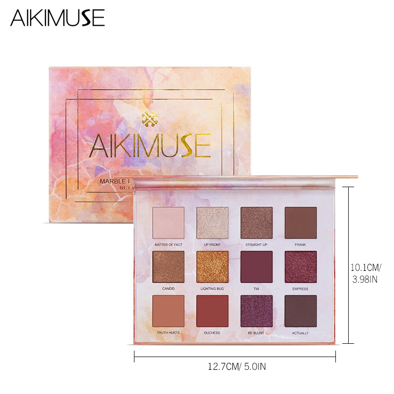 Bảng phấn mắt AIKIMUSE 12 màu sắc long lanh lâu trôi 150g | BigBuy360 - bigbuy360.vn