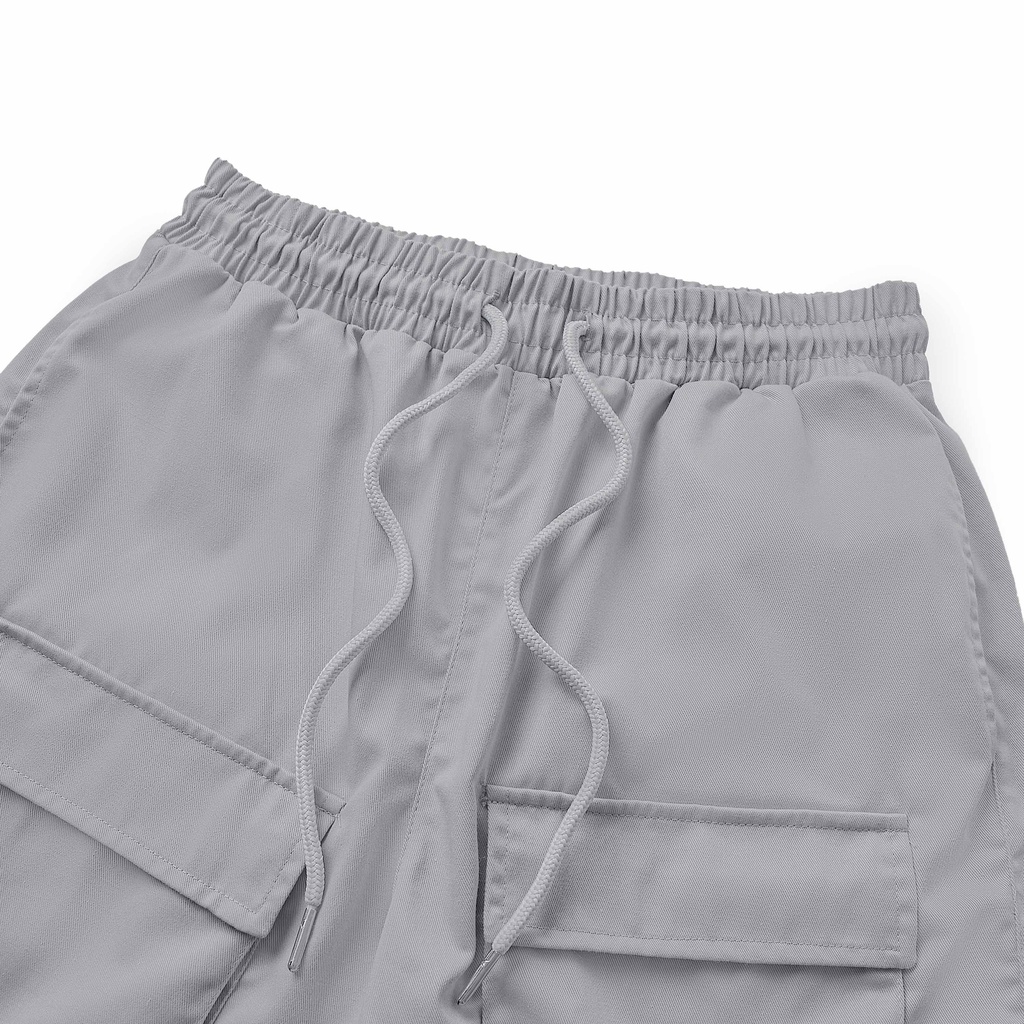 Quần Short Nam Nữ Unisex Teelab Túi Hộp Khaki PS007