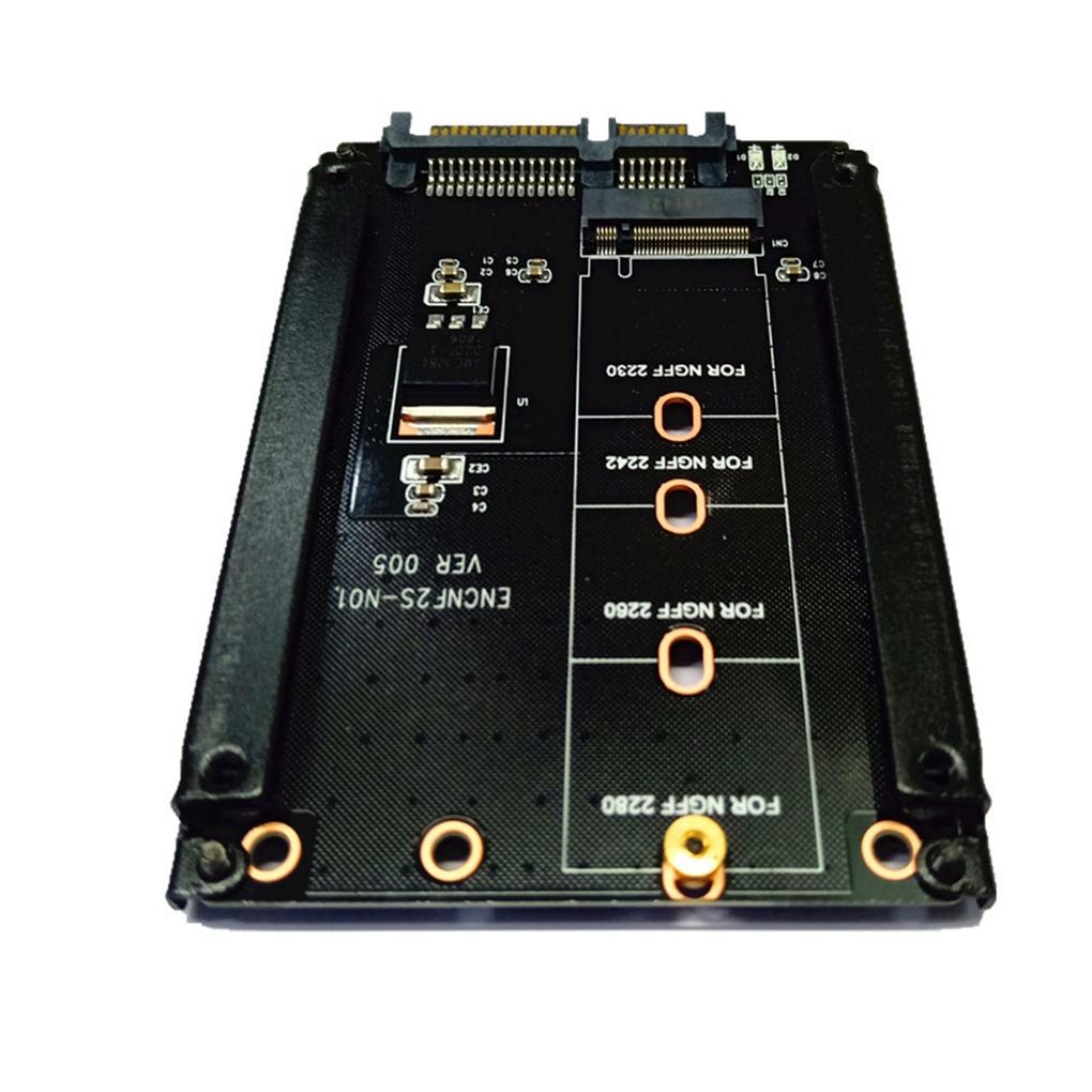 Card ChuyểN ĐổI 2 Trong 1 M 2 NGFF MSATA SSD Sang 2 5 &quot;SATA 3 0 Cho PC