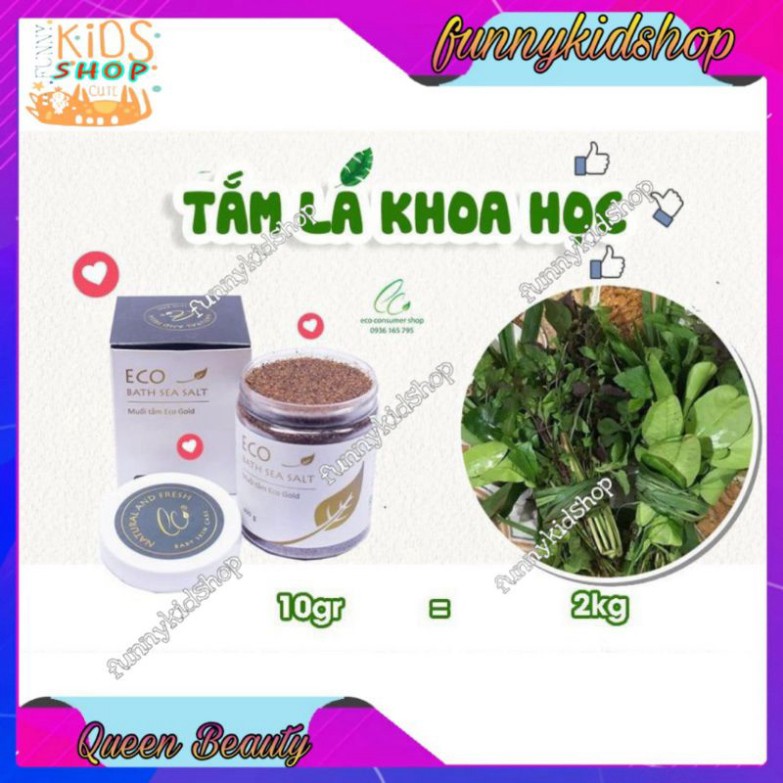 Muối tắm bé sinh dược eco gold 400g - Muối tắm bé gold eco - chăm sóc cơ thể mẹ và bé - Muối tắm bé eco gold - tặng cốc