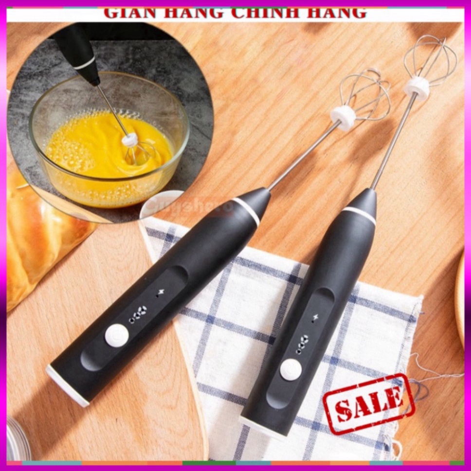 Máy tạo bọt cafe, đanh trứng mini cầm tay SẠC USB- Máy đánh trứng Cầm Tay 3 Tốc Độ Sử Dụng Pin Sạc Cao Cấp SOKANY