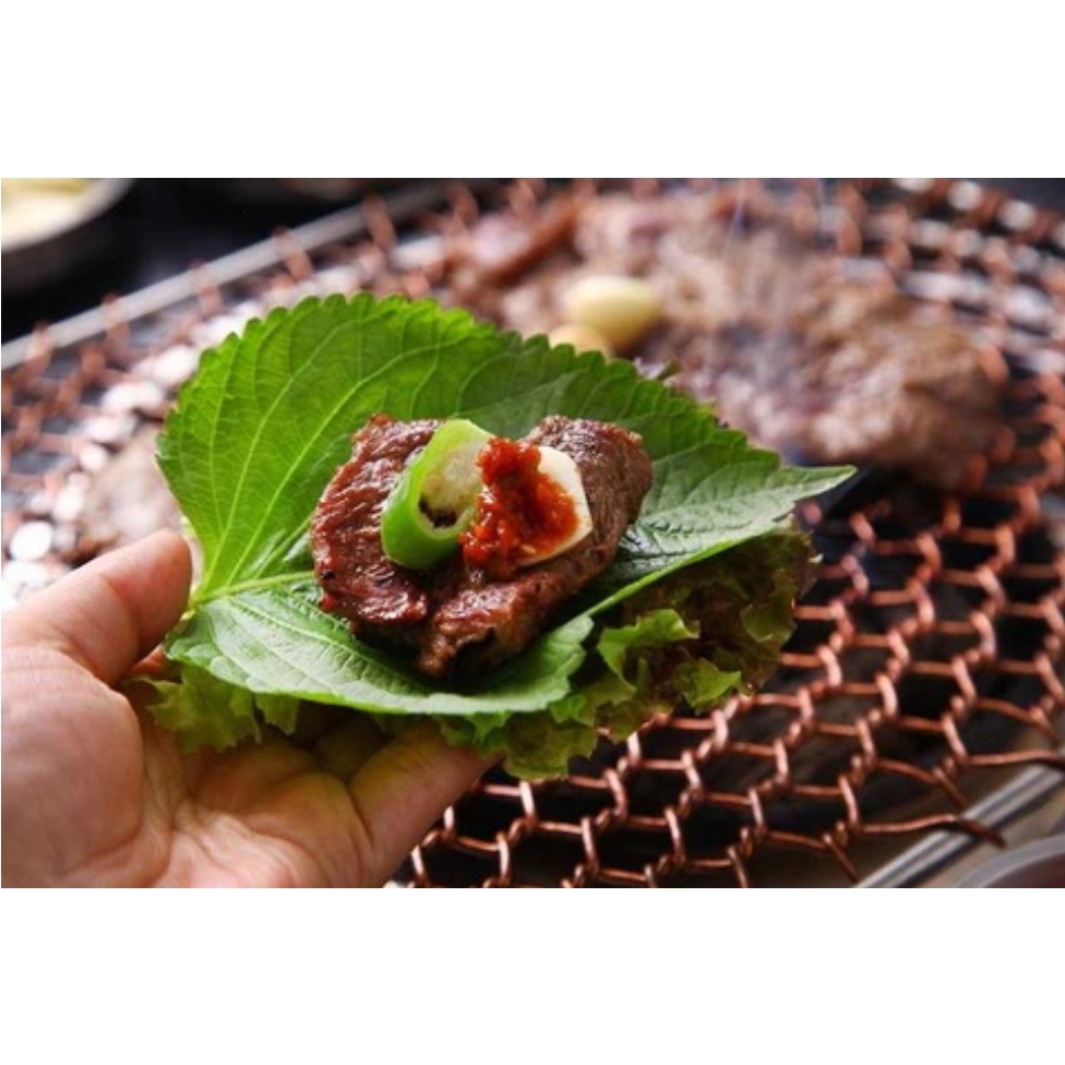 Lá Mè &amp; Ớt Sừng Xanh ăn thịt nướng (giao TPHCM)