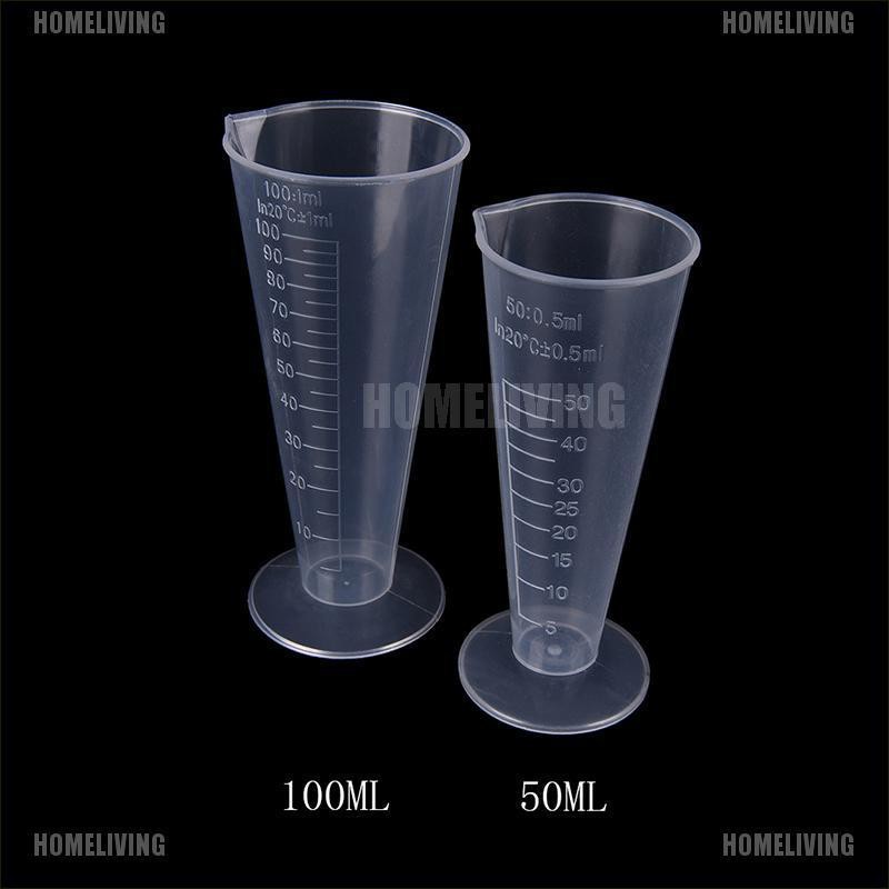 Cốc Đong Bằng Nhựa Trong Suốt Dung Tích 50ml 100ml