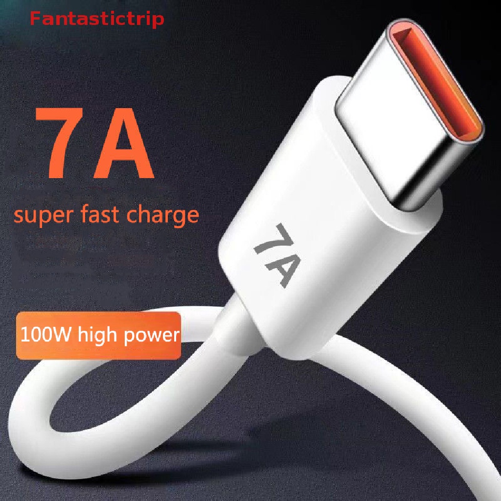 Dây Cáp Sạc USB Loại C 7A 100W Cho Huawei Xiaomi Samsung